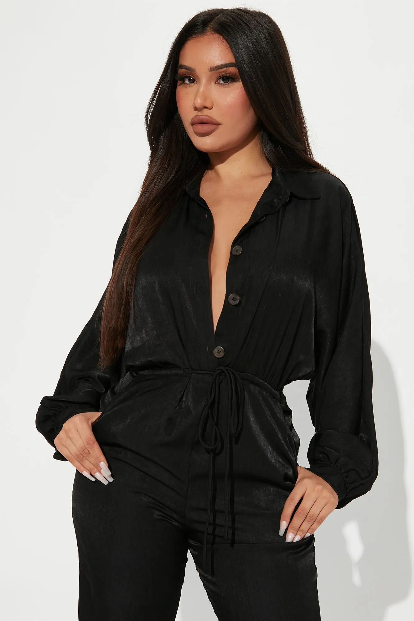 Always On The Go Jumpsuit - Black