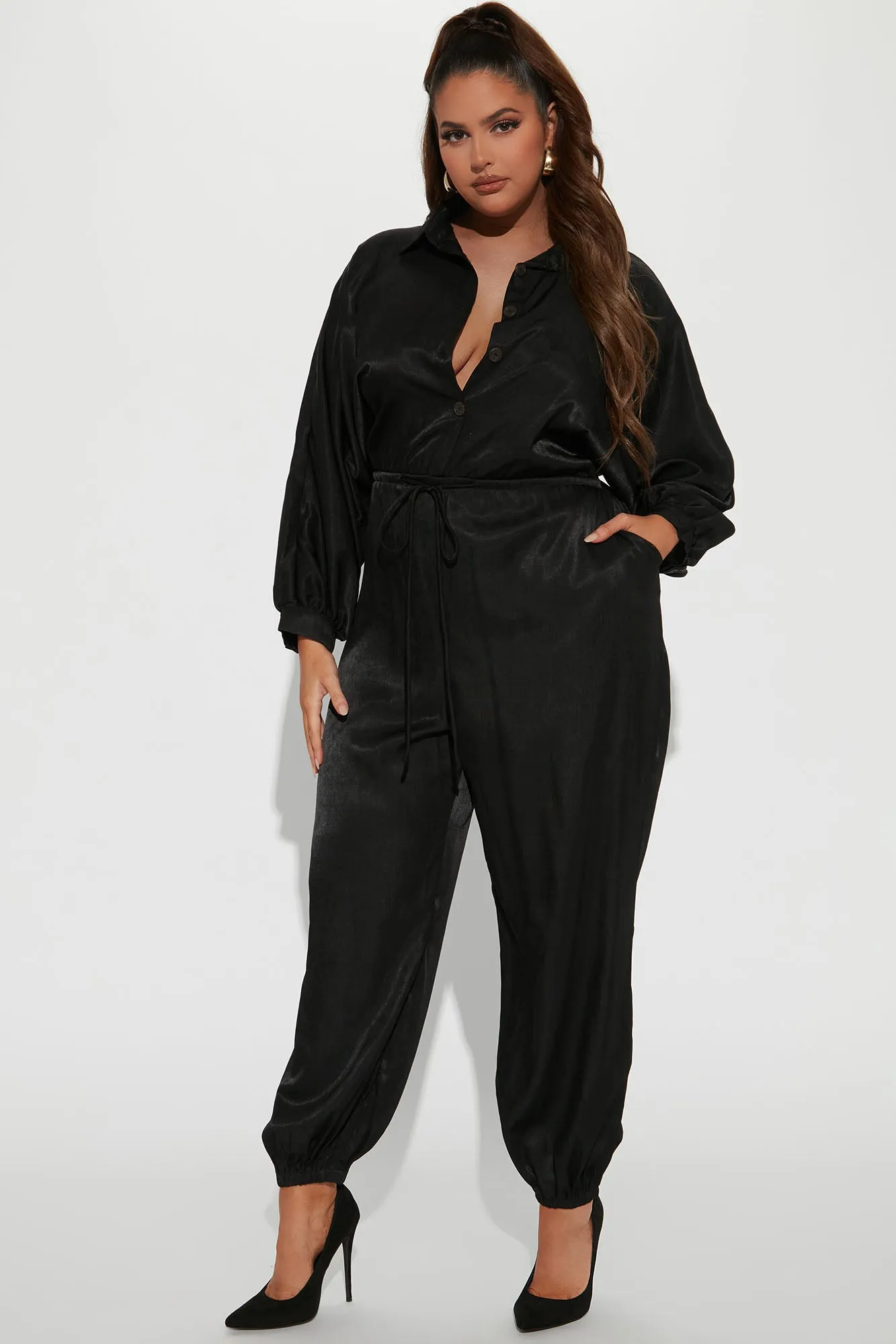 Always On The Go Jumpsuit - Black