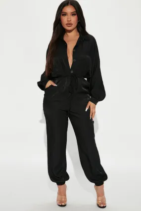 Always On The Go Jumpsuit - Black
