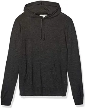 Amazon Brand - Goodthreads Men's Lightweight Merino/Wool Acrylic Pullover Hoodie Sweater, Charcoal XX-Large