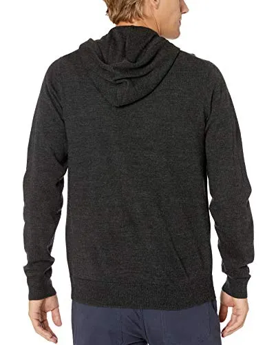 Amazon Brand - Goodthreads Men's Lightweight Merino/Wool Acrylic Pullover Hoodie Sweater, Charcoal XX-Large