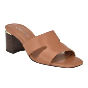 Calvin Klein Women's Valery Heeled Sandal, Parchment 150, 10