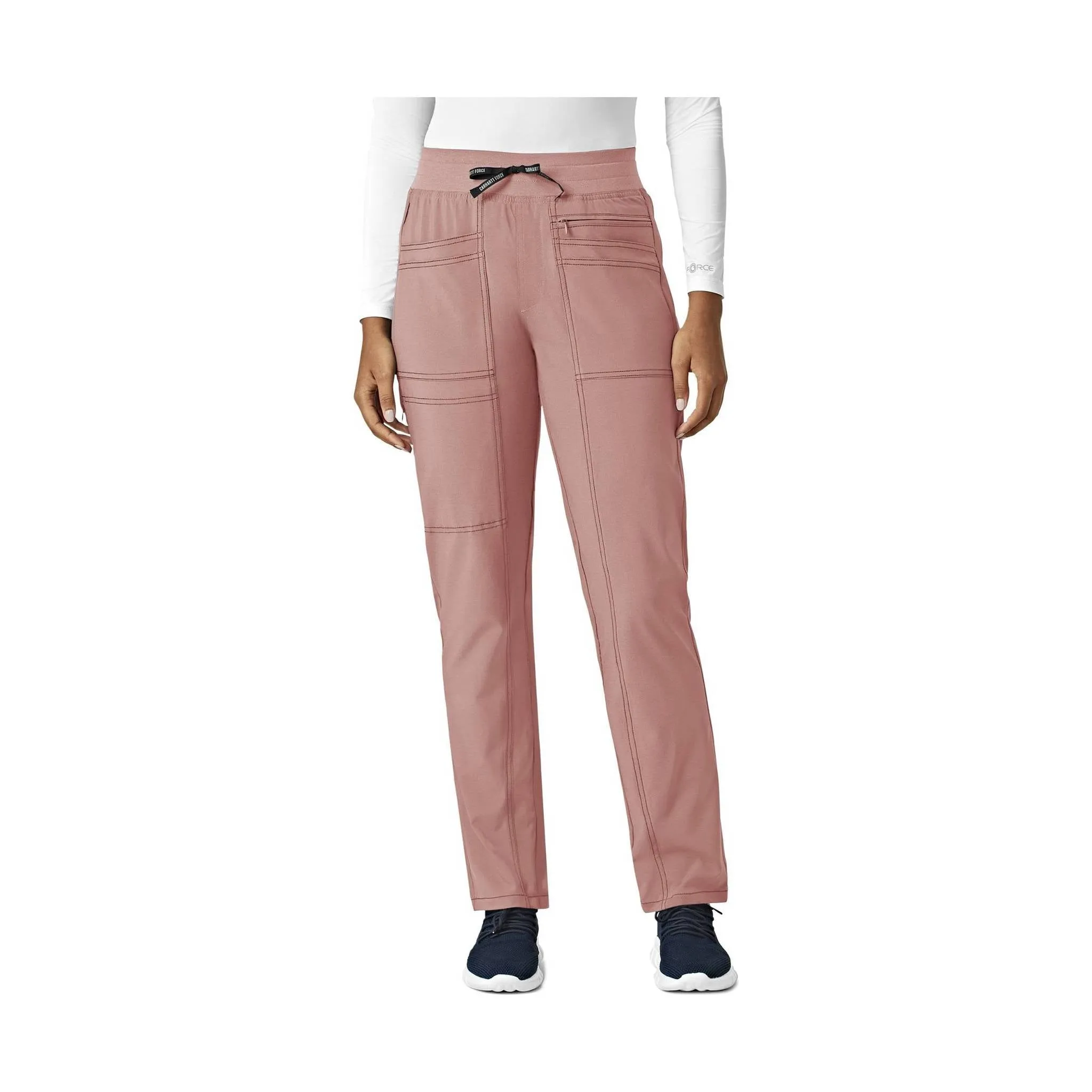 Carhartt Women's Force Cross Flex Modern Slim Leg Scrub Pant - Mauve - ONLINE STORE CREDIT/EXCHANGE ONLY