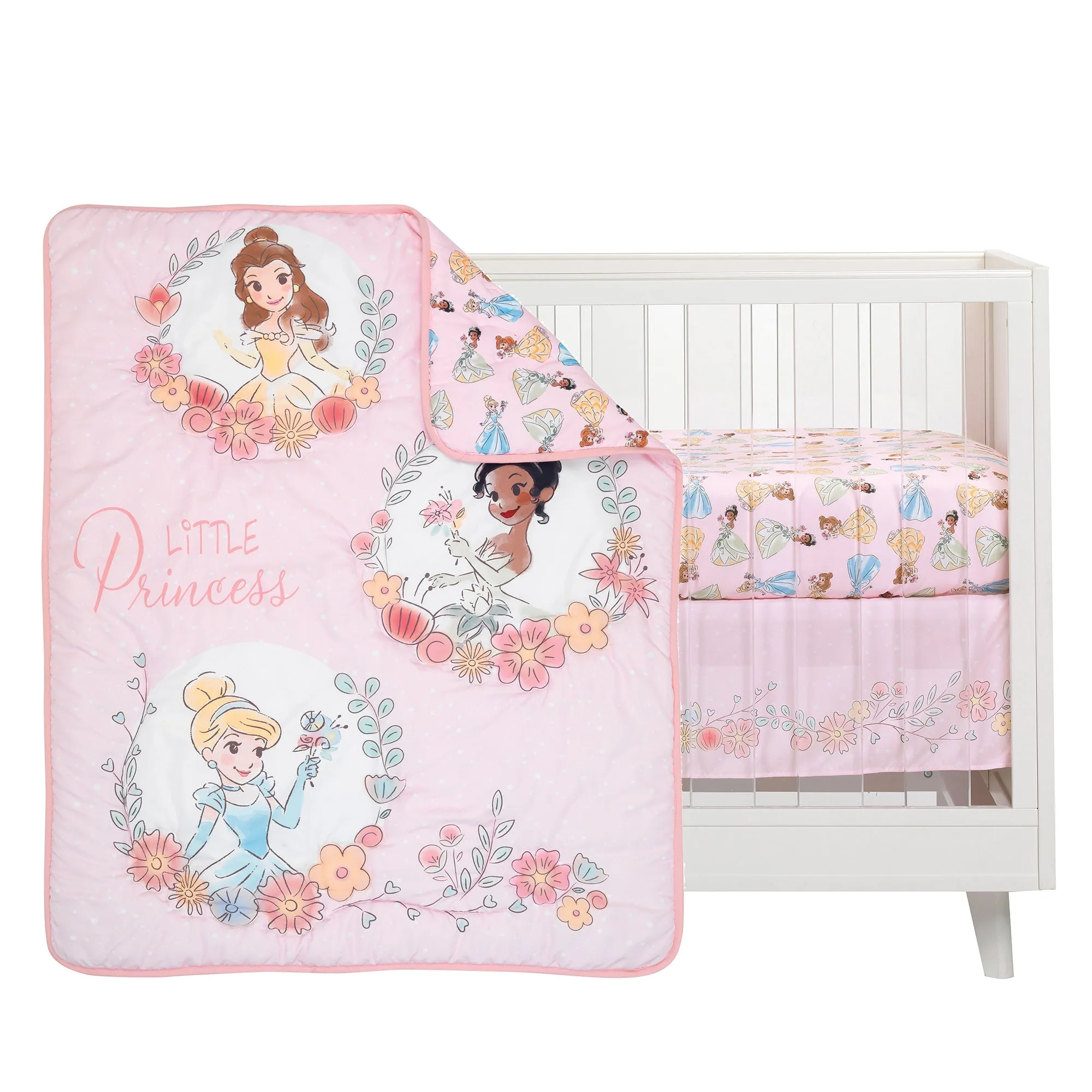Disney Princesses 3-Piece Crib Bedding Set
