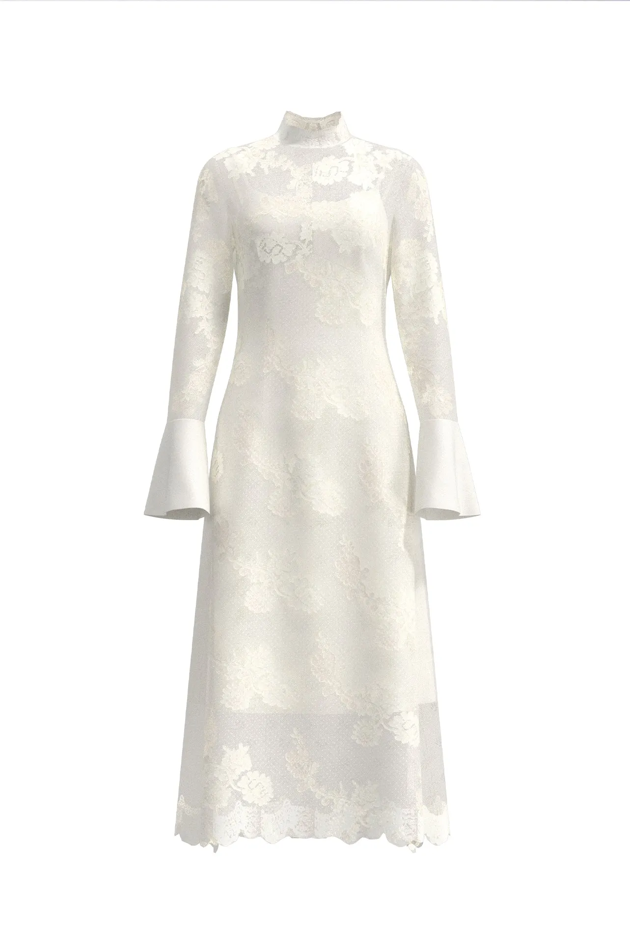 EMBROIDERED LACE DRESS