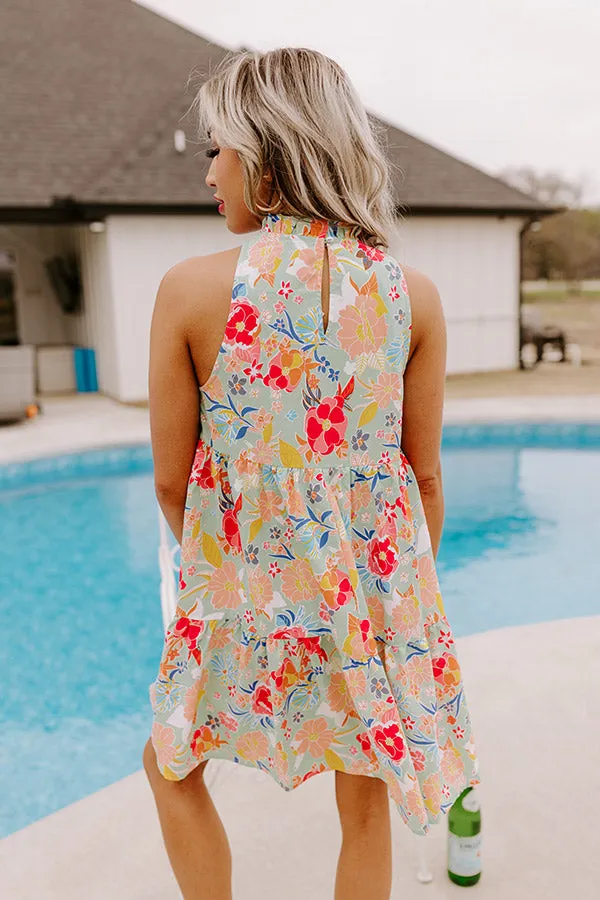 Fairytale Friendly Shift Dress In Mint