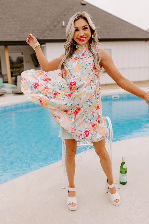 Fairytale Friendly Shift Dress In Mint
