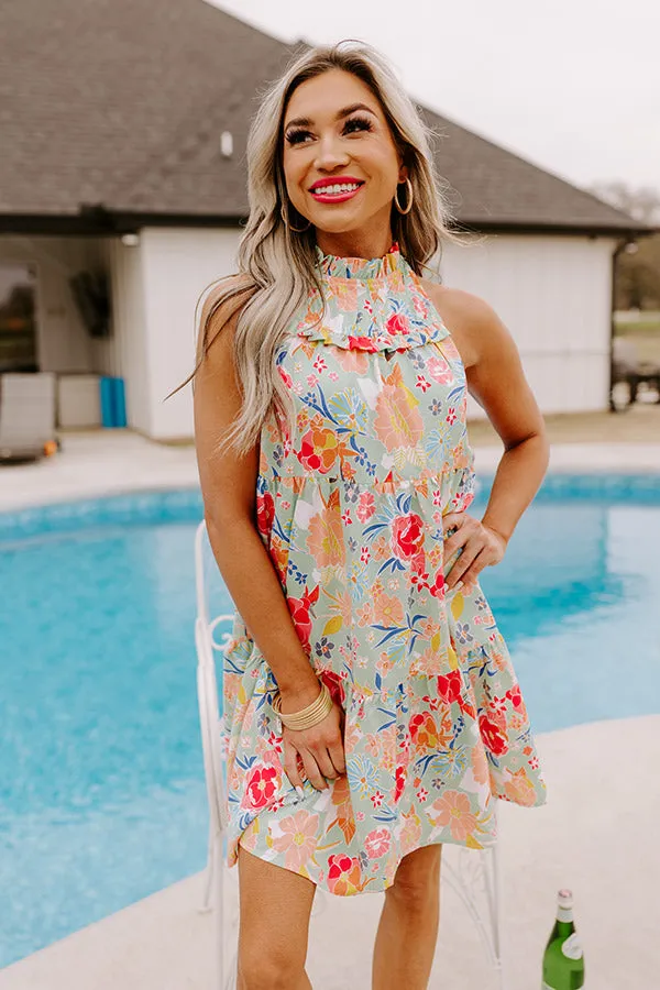 Fairytale Friendly Shift Dress In Mint