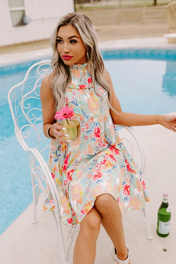 Fairytale Friendly Shift Dress In Mint