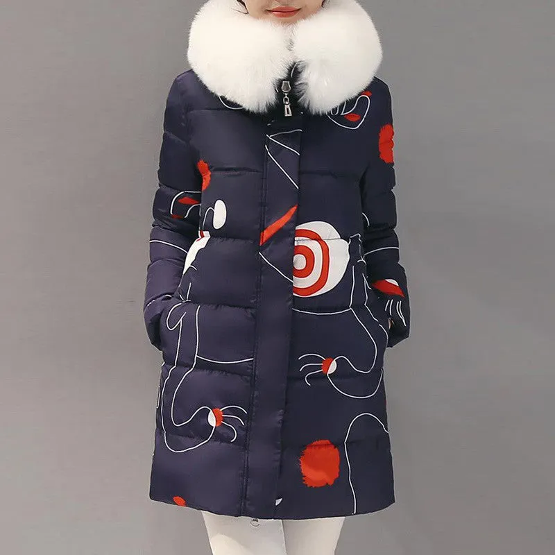 Female Hooded Slim Warm Jacket