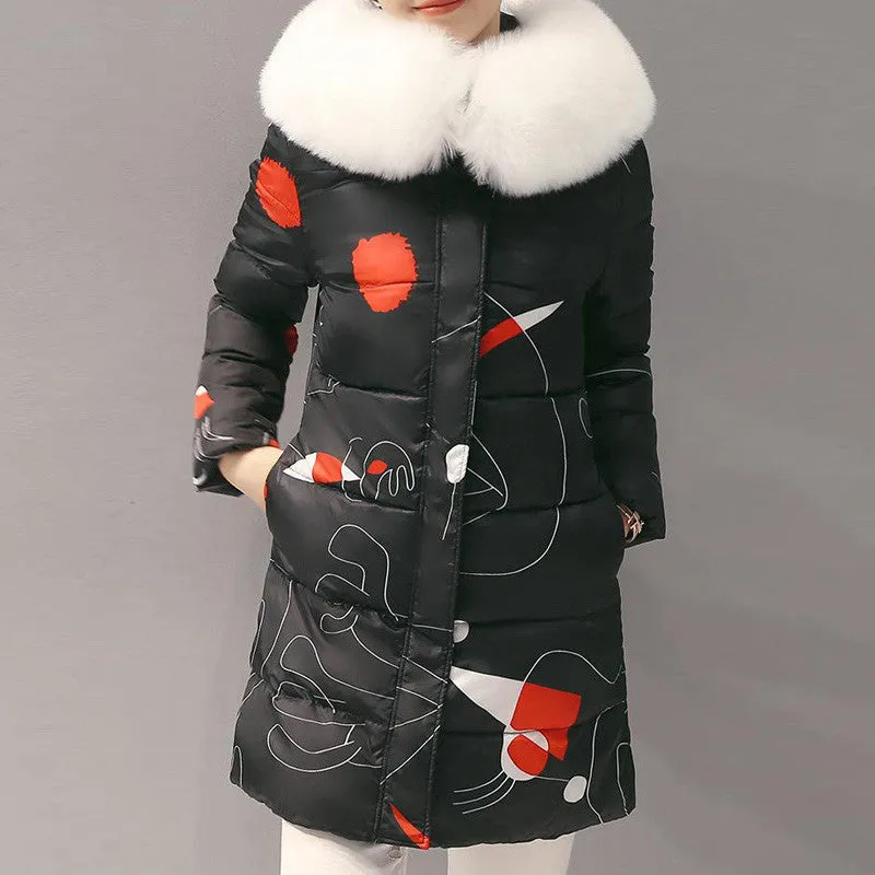 Female Hooded Slim Warm Jacket