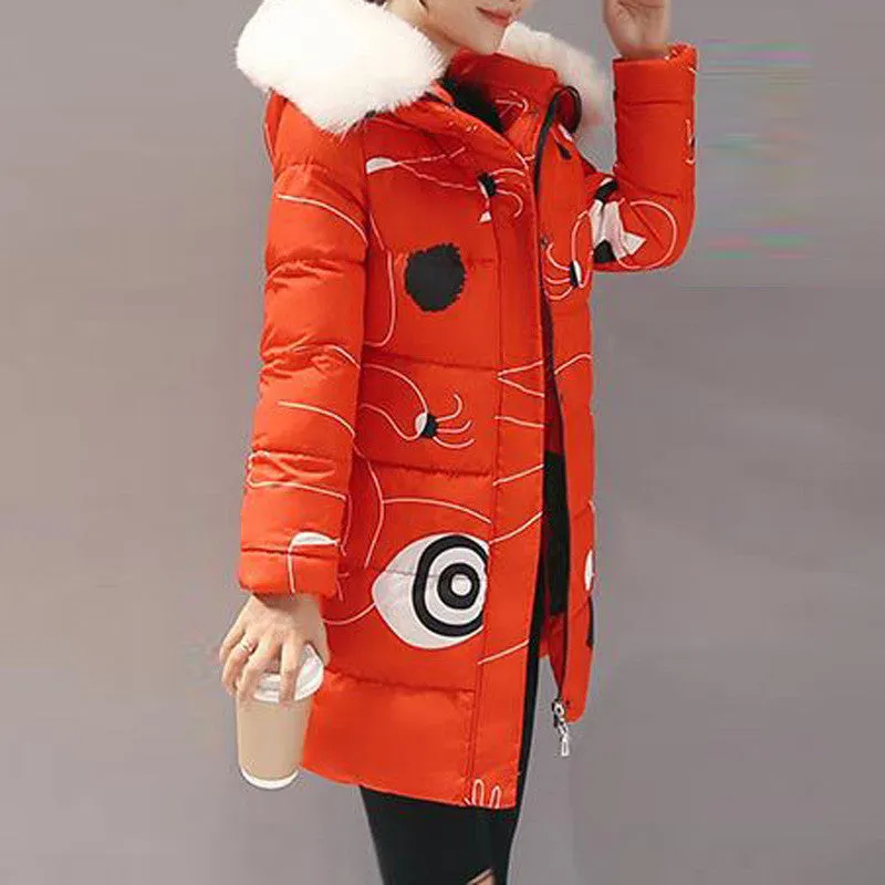 Female Hooded Slim Warm Jacket