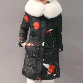 Female Hooded Slim Warm Jacket