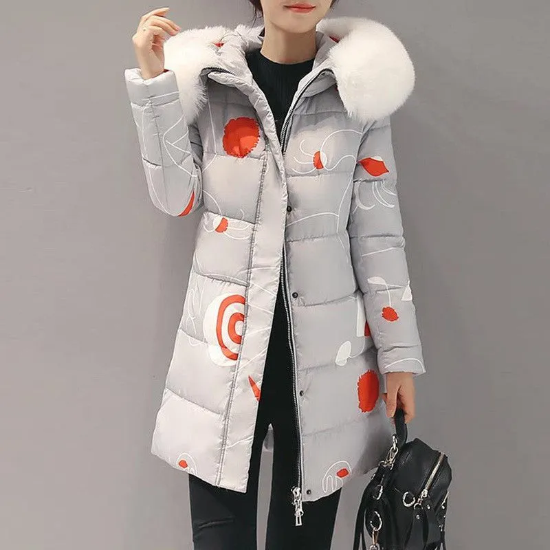 Female Hooded Slim Warm Jacket