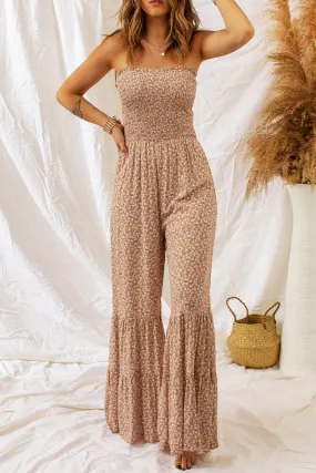 Floral Jumpsuit - Beige