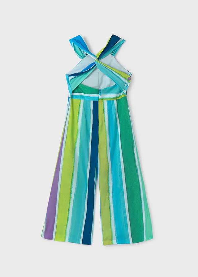 Girls Satin Jumpsuit