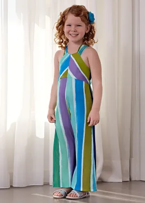 Girls Satin Jumpsuit