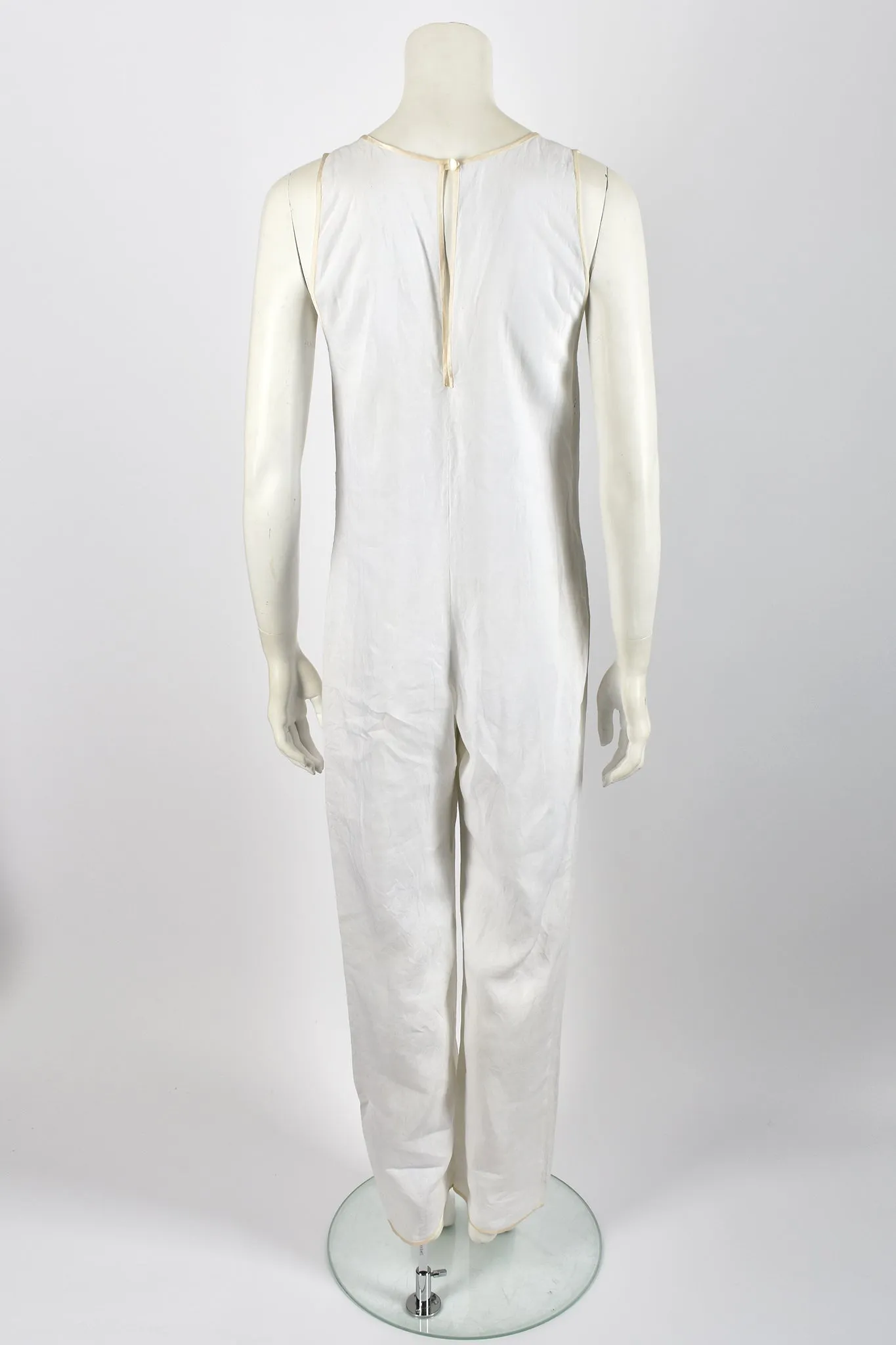 LAURA BIAGIOTTI beaded cowl neck jumpsuit / S-M