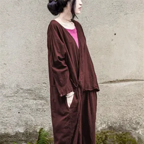 Oversized Linen Jumpsuit | Lotus