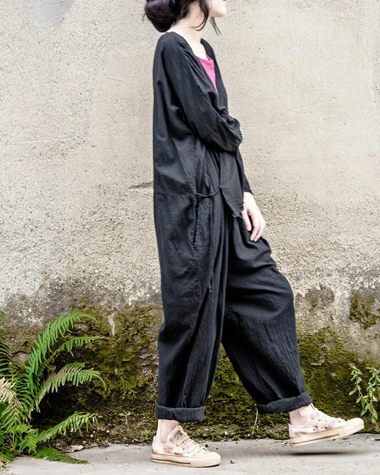 Oversized Linen Jumpsuit | Lotus