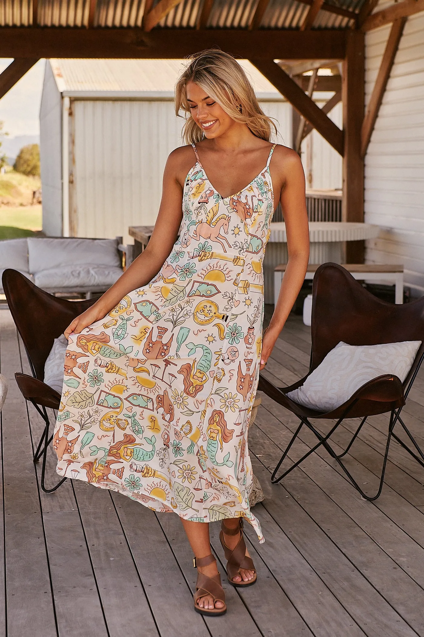 Porter Slip Dress - Fantasy