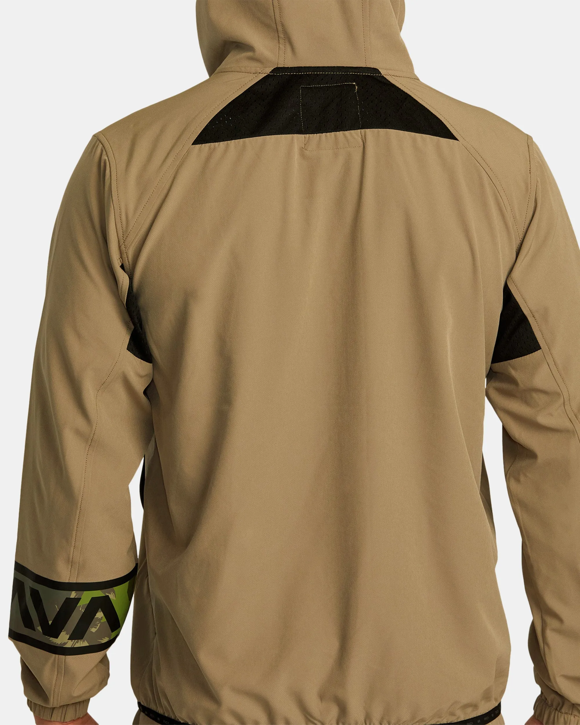 RVCA HAWAII YOGER FULL ZIP JACKET - DARK KHAKI