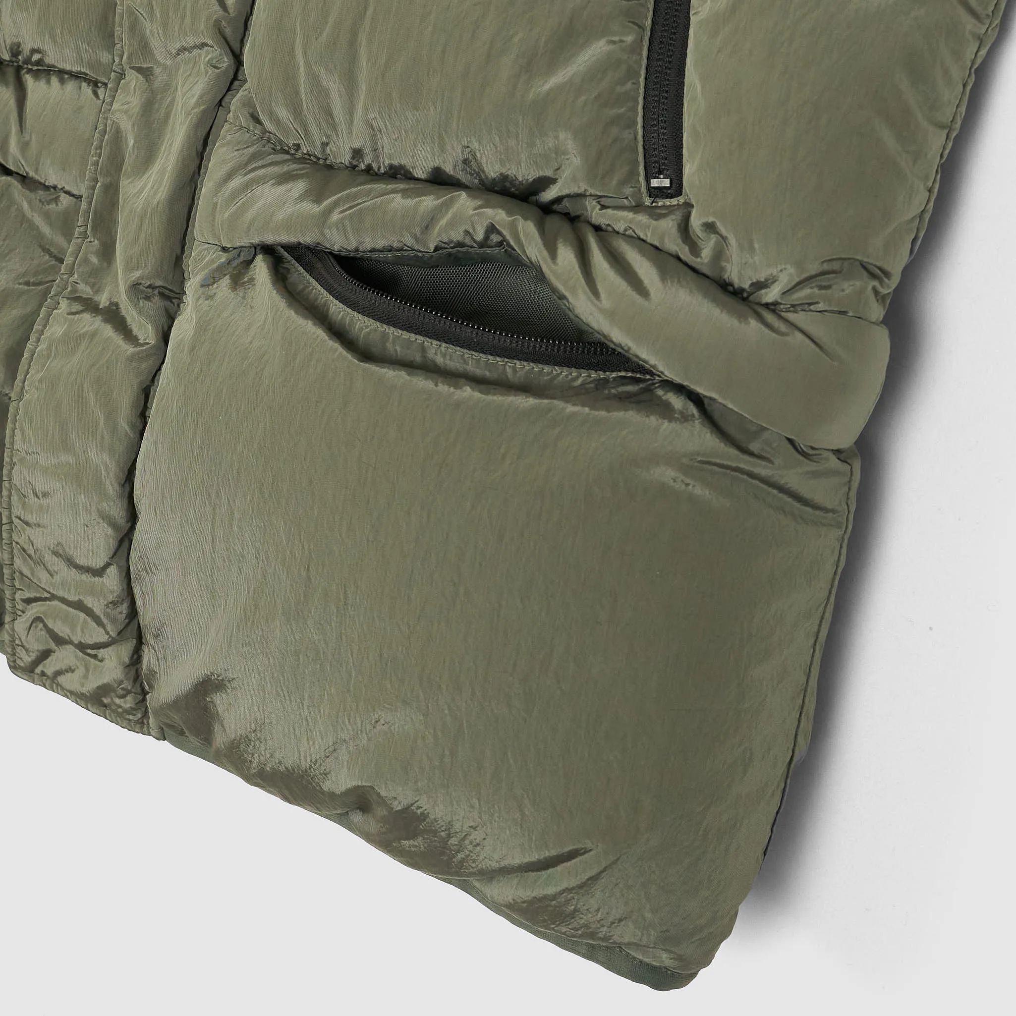 Stone Island Multifunctional Down Vest with Packable Gore-Tex Raincoat