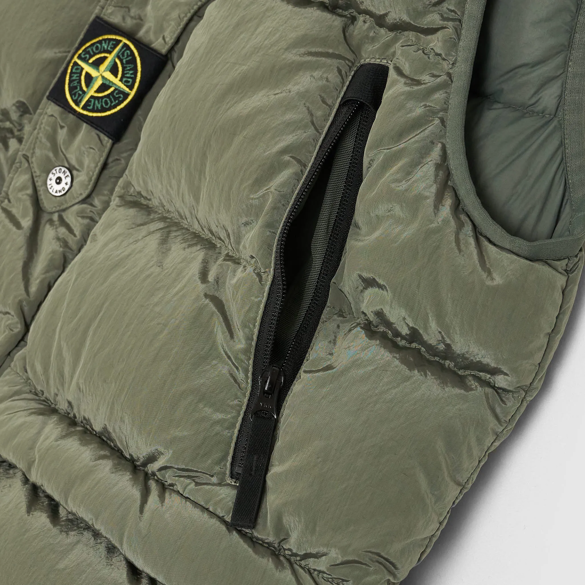 Stone Island Multifunctional Down Vest with Packable Gore-Tex Raincoat