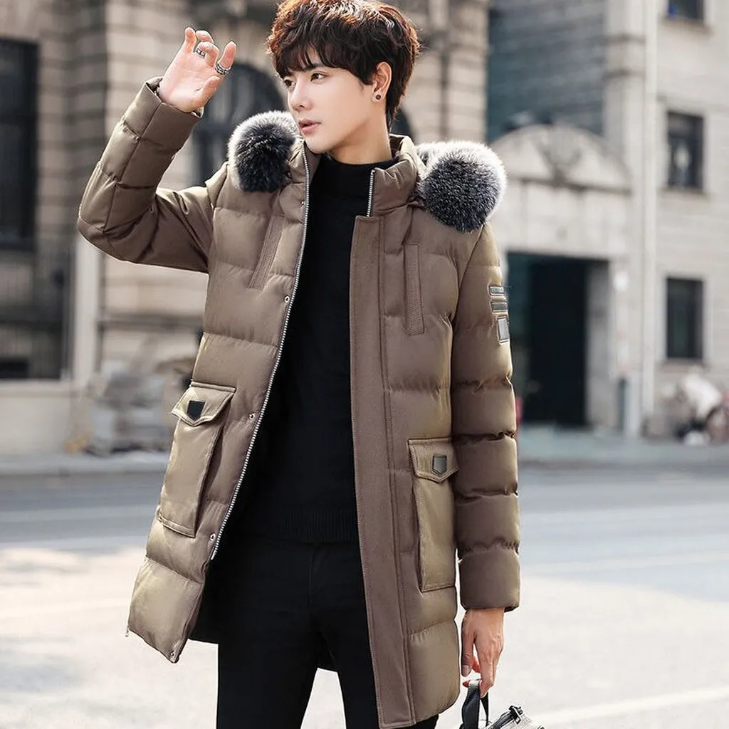 Winter Thick Men's Cotton Shirt Slim Short Cotton Jacket Students Large Size 2022 New Trend Coat Down Cotton Padded Clothes